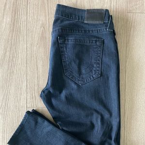 True Religion men’s Geno slim straight jeans size 32, dark blue